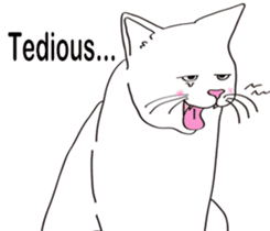 Pose of cat that you also know(English) sticker #7861438