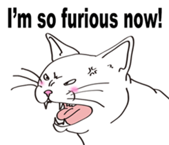 Pose of cat that you also know(English) sticker #7861440