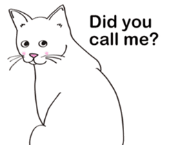 Pose of cat that you also know(English) sticker #7861441