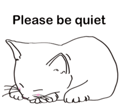 Pose of cat that you also know(English) sticker #7861446