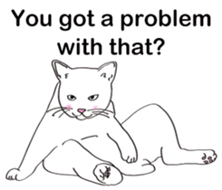 Pose of cat that you also know(English) sticker #7861447