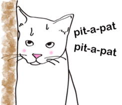 Pose of cat that you also know(English) sticker #7861448