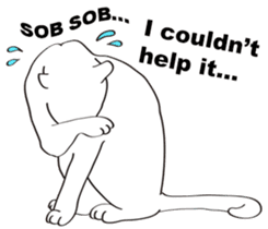 Pose of cat that you also know(English) sticker #7861449