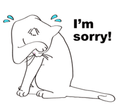 Pose of cat that you also know(English) sticker #7861451