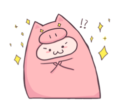 Daily life of a cute pig sticker #7863064