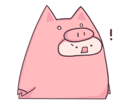 Daily life of a cute pig sticker #7863086