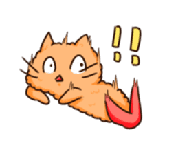 Fried Prawn with Cat Ears sticker #7863814