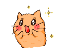 Fried Prawn with Cat Ears sticker #7863848
