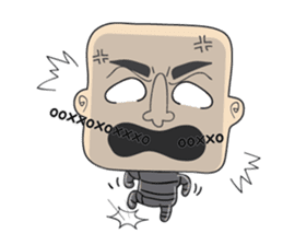 Square Head Part 2 Facial Icon sticker #7864929