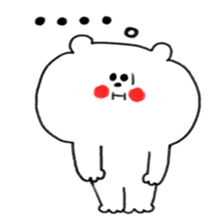 Very pretty white bear sticker #7866126