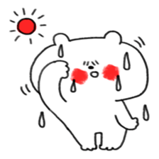 Very pretty white bear sticker #7866128