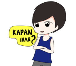 Boso Walikan Kera Ngalam sticker #7867252