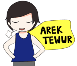 Boso Walikan Kera Ngalam sticker #7867253