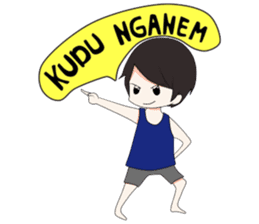 Boso Walikan Kera Ngalam sticker #7867255