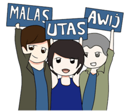 Boso Walikan Kera Ngalam sticker #7867256