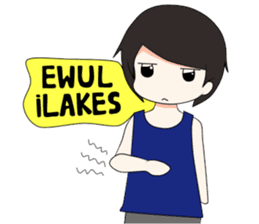 Boso Walikan Kera Ngalam sticker #7867259