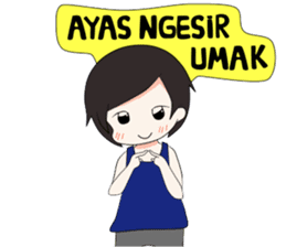 Boso Walikan Kera Ngalam sticker #7867268