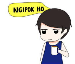 Boso Walikan Kera Ngalam sticker #7867276