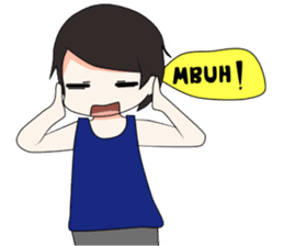 Boso Walikan Kera Ngalam sticker #7867280