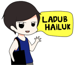 Boso Walikan Kera Ngalam sticker #7867282