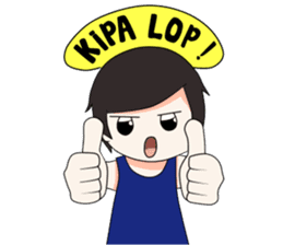 Boso Walikan Kera Ngalam sticker #7867286