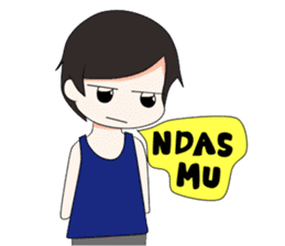 Boso Walikan Kera Ngalam sticker #7867288