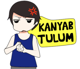 Boso Walikan Kera Ngalam sticker #7867289