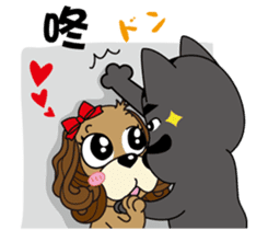 Taiwan dog & Cocker Spaniel~Love Story sticker #7868004
