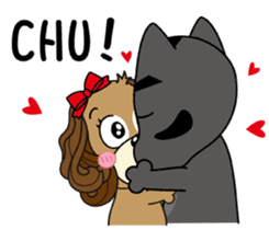 Taiwan dog & Cocker Spaniel~Love Story sticker #7868011