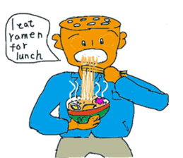 Lotus root character Ren of life 2 sticker #7868255