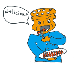 Lotus root character Ren of life 2 sticker #7868262