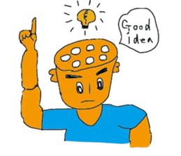 Lotus root character Ren of life 2 sticker #7868283
