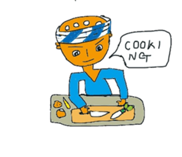 Lotus root character Ren of life 2 sticker #7868285