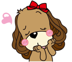 Taiwan dog & Cocker Spaniel~Love Story1 sticker #7868453