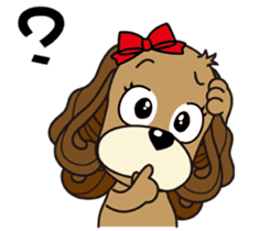Taiwan dog & Cocker Spaniel~Love Story1 sticker #7868472