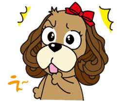 Taiwan dog & Cocker Spaniel~Love Story1 sticker #7868483
