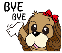 Taiwan dog & Cocker Spaniel~Love Story1 sticker #7868486
