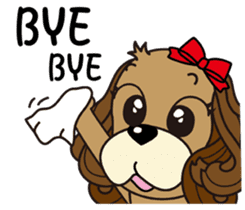 Taiwan dog & Cocker Spaniel~Love Story1 sticker #7868486