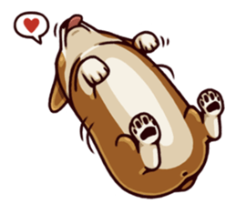 Corgi JoJo sticker #7868686