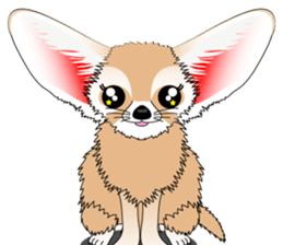 Fennec Fox is smallest fox in the world. sticker #7869436