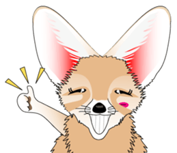 Fennec Fox is smallest fox in the world. sticker #7869438