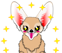 Fennec Fox is smallest fox in the world. sticker #7869442