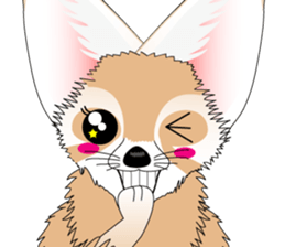 Fennec Fox is smallest fox in the world. sticker #7869468