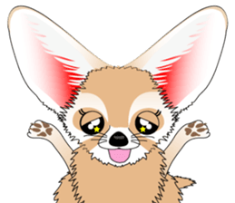 Fennec Fox is smallest fox in the world. sticker #7869472