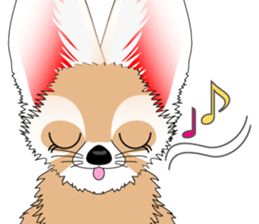 Fennec Fox is smallest fox in the world. sticker #7869473
