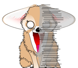 Fennec Fox is smallest fox in the world. sticker #7869475