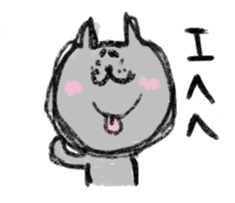 Crayon Cat chan. sticker #7870358