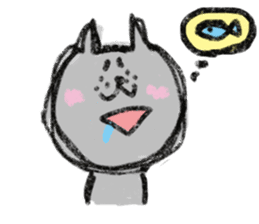 Crayon Cat chan. sticker #7870361