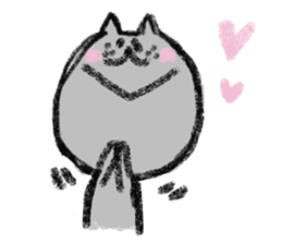 Crayon Cat chan. sticker #7870369