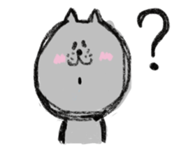 Crayon Cat chan. sticker #7870371